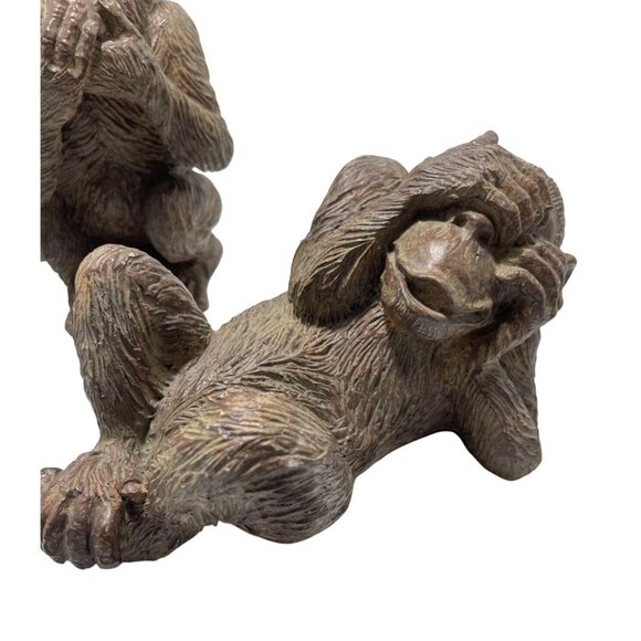 Three Hands Corp Hear No Evil Speak No Evil See No Evil Monkey Figurines Set - Picture 13 of 14